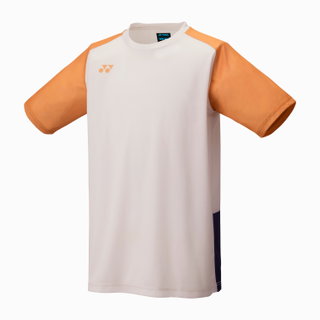 Yonex Sport T-shirt Practice Colourblock 16745 (100% Polyester) 2025 natural/orange boys
